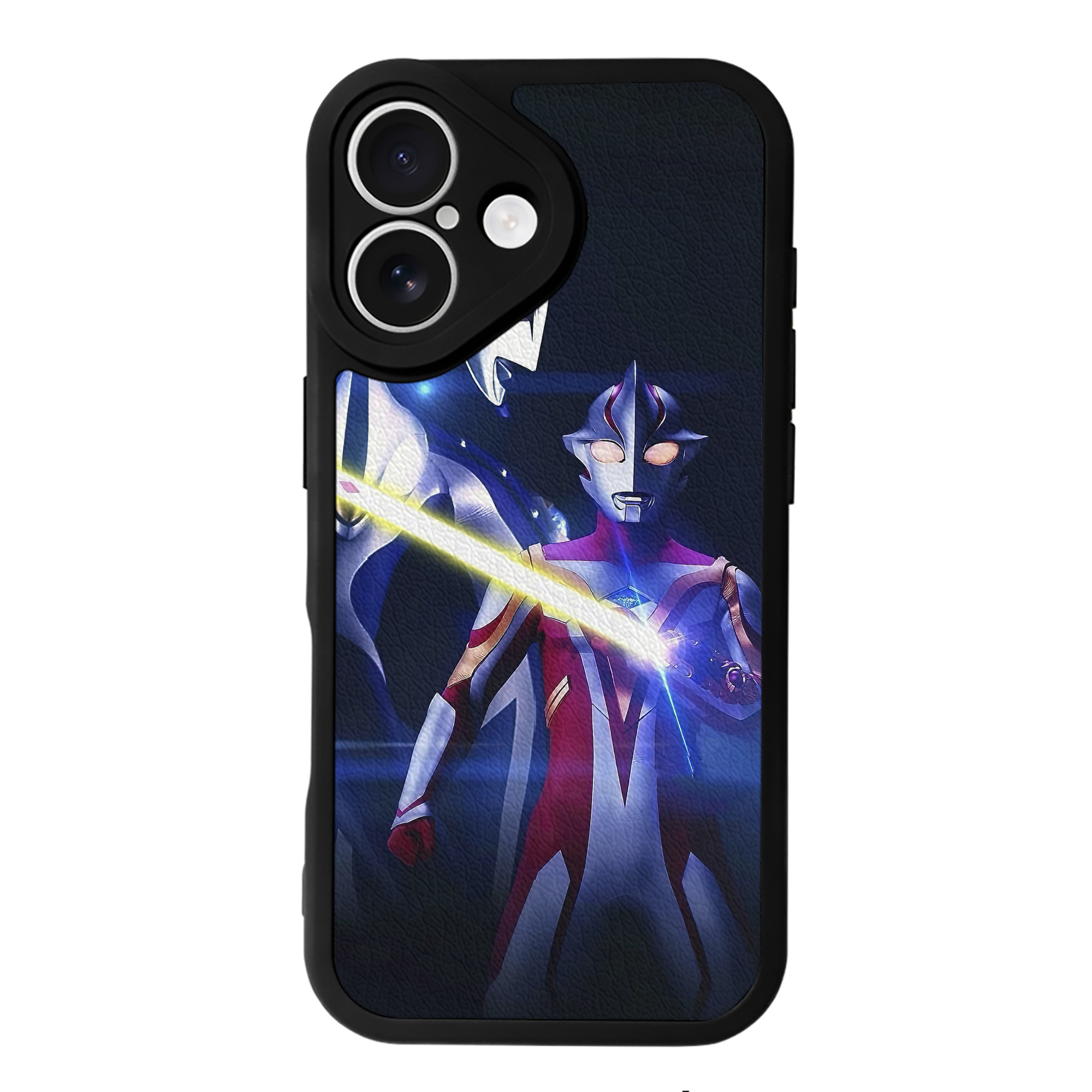 （画像用） ウルトラマン Ultraman 【iPhone 16シリーズ対応】シリコンスマホケース（レザー調） 材質：シリコン
